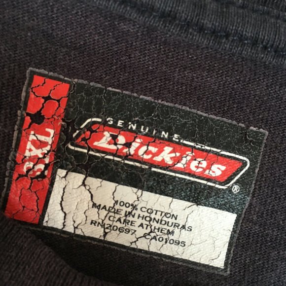 #65 Genuine Dickies Performance Pocket T-Shirt Men's Size 3XL Black Big Tee Crew - Picture 7 of 8